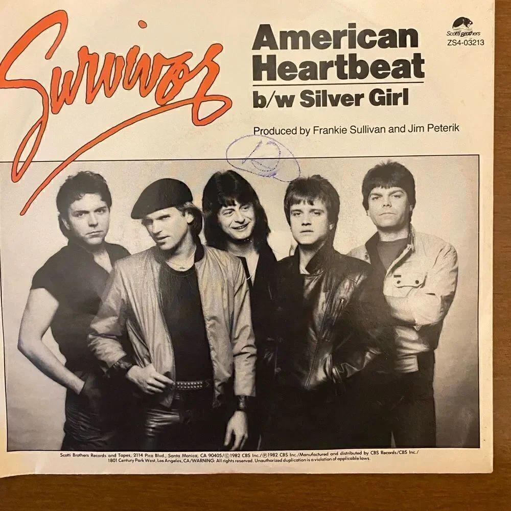 Vintage American heartbeat Eye of the tiger vinyl